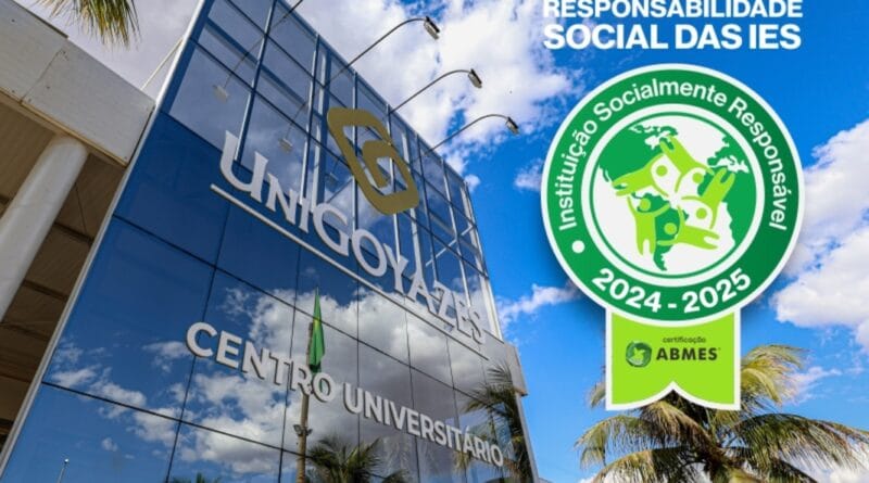 UniGoyazes recebe Selo Instituição Socialmente Responsável