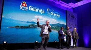 Guarujá conquista projeção internacional na WTM Latin America 2025 em parceria com a Skål Internacional São Paulo