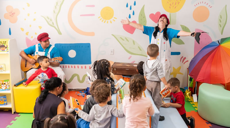 Leitura desde o berço: projeto instala