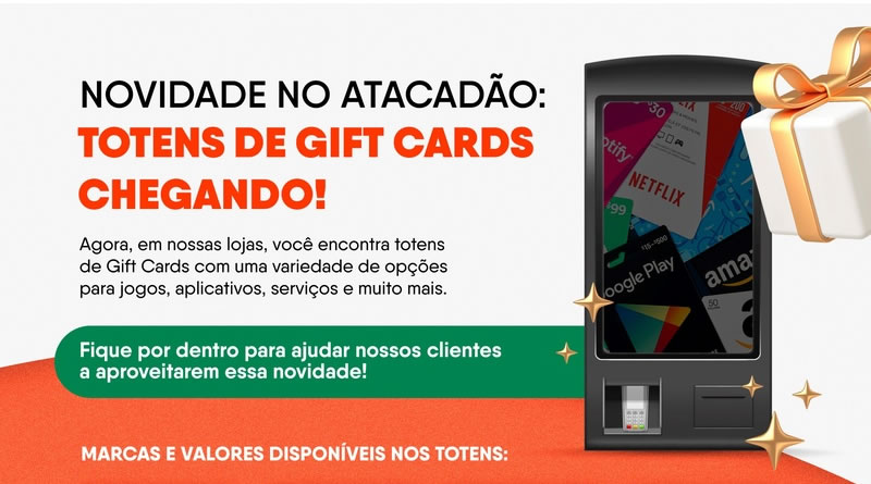 BHN Brasil fecha parceria com Atacadão para venda de gift cards