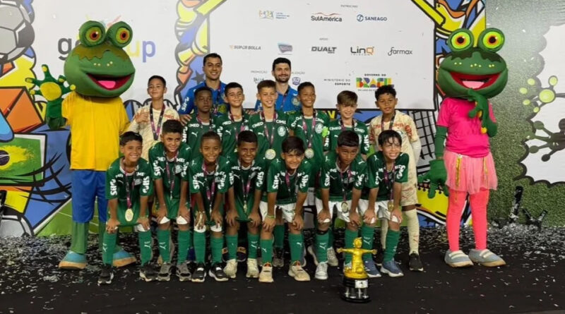 Palmeiras é campeão da GO Cup Sub-10 e Sub-11 com 100% de aproveitamento