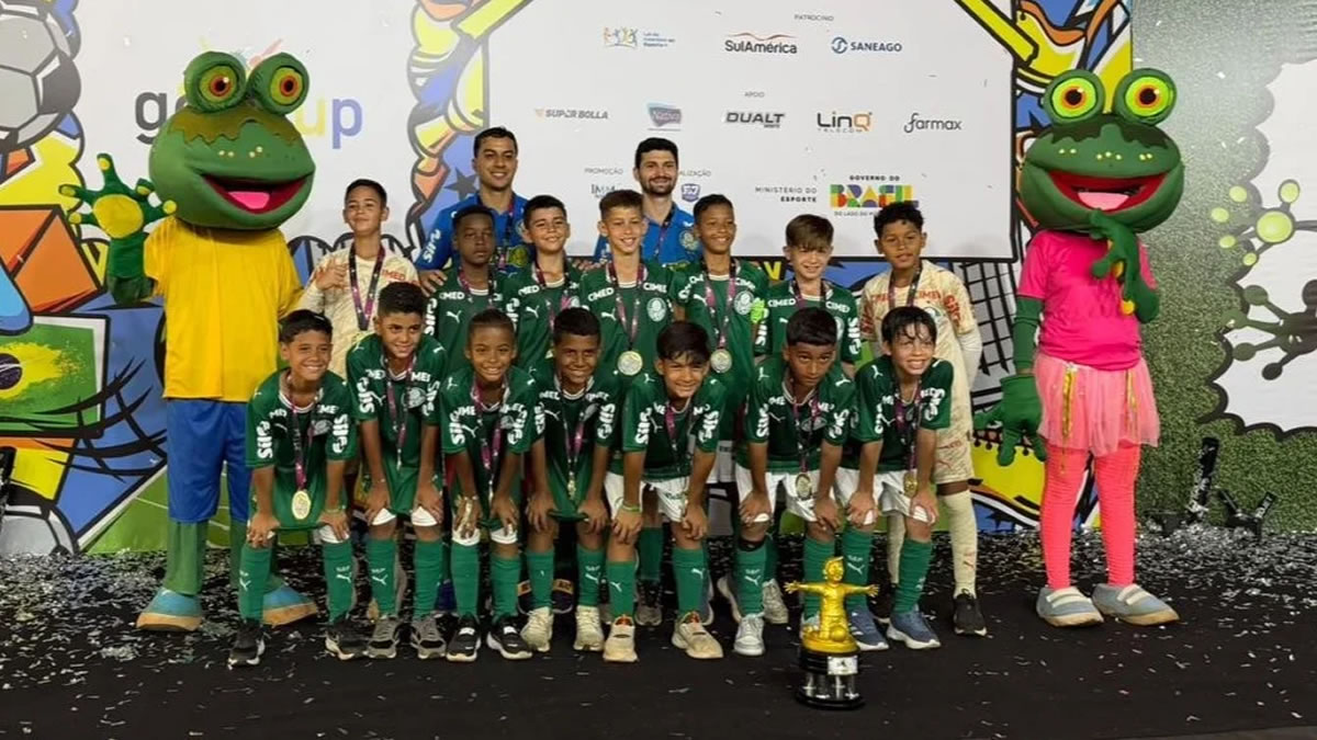 Palmeiras é campeão da GO Cup Sub-10 e Sub-11 com 100% de aproveitamento