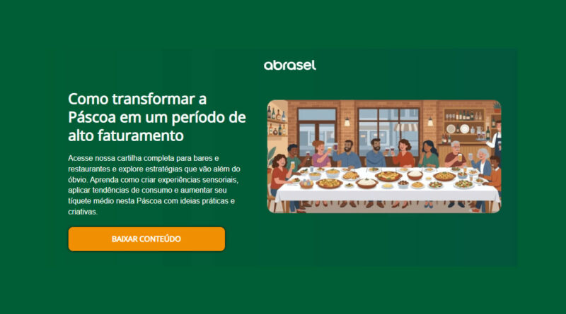 Cartilha da Abrasel ajuda bares e restaurantes com estratégias de vendas para a Páscoa