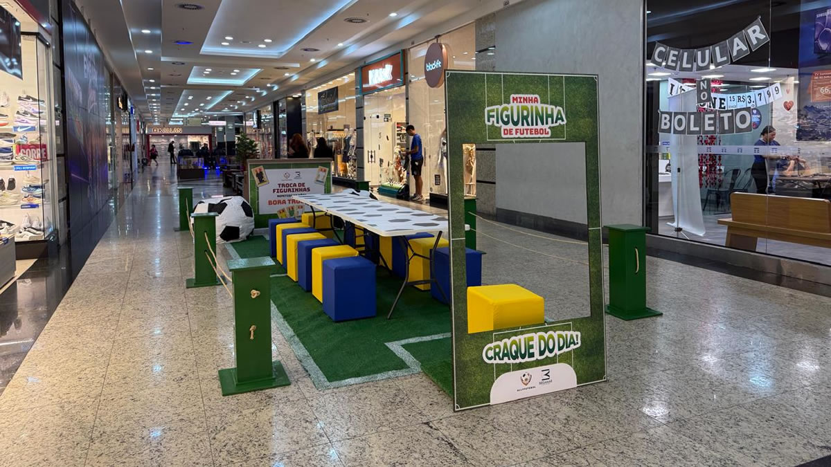 Brisamar Shopping recebe troca de figurinhas da Copa