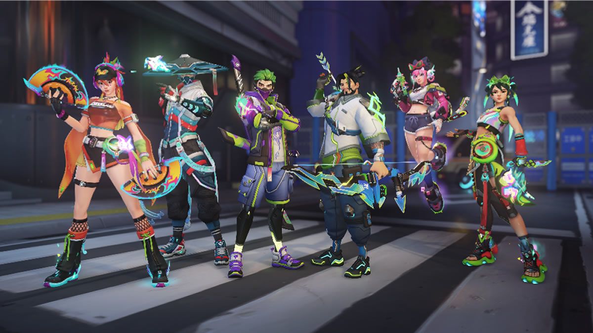 Overwatch YOASOBI chega em 30 de junho com seis visuais Lendários