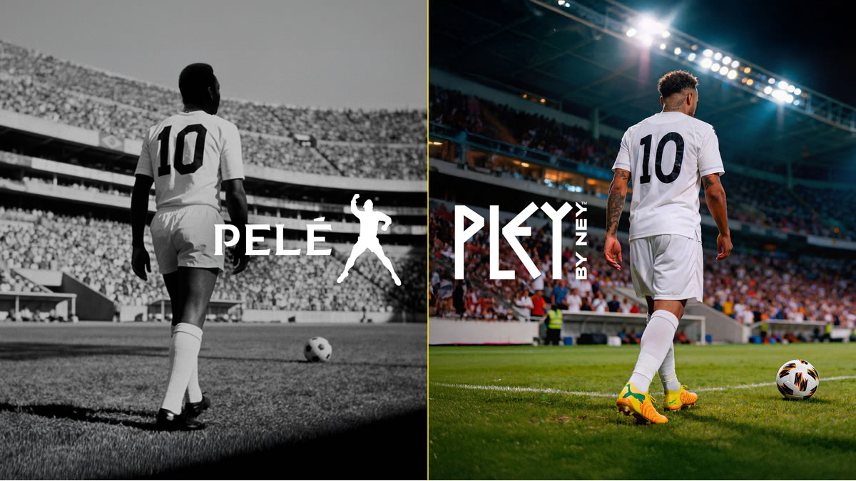 Pley By Ney lança campanha que conecta Pelé e Neymar Jr.