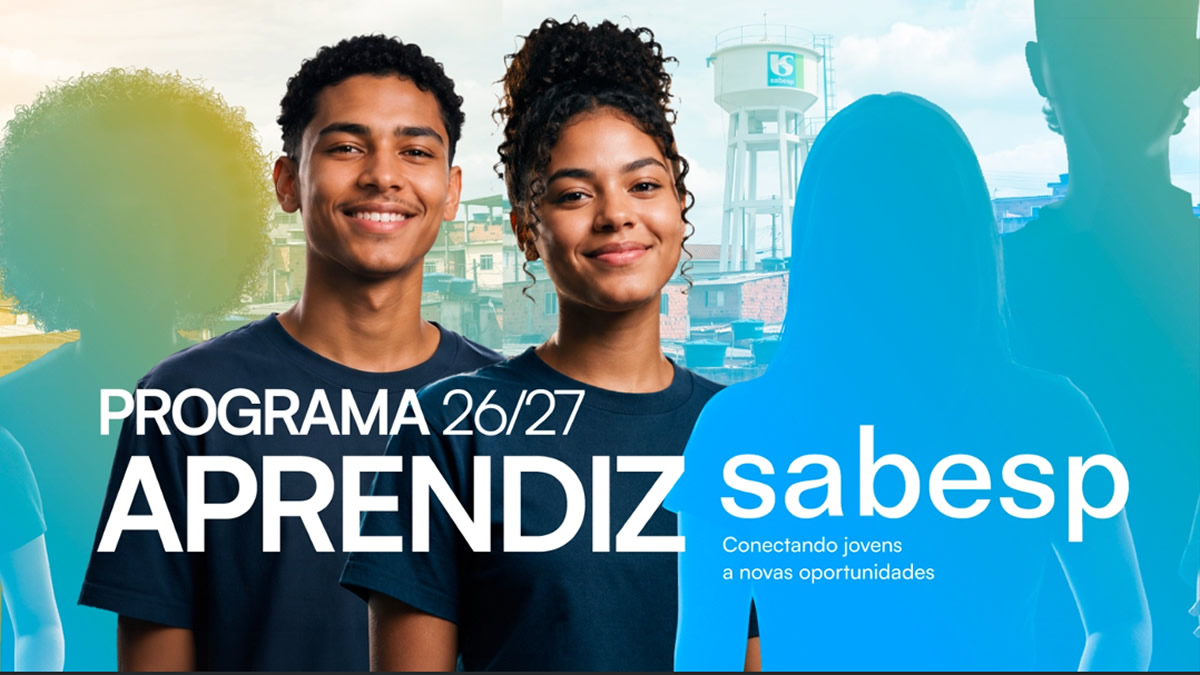 Sabesp abre mais de 20 vagas para Jovem Aprendiz em Santos e amplia oportunidades para jovens de comunidades