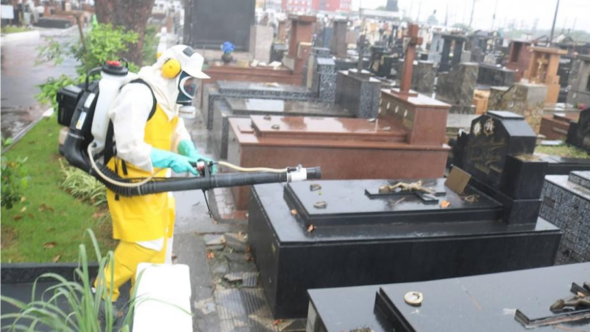 Santos terá mutirão contra o Aedes e nebulização em cemitérios na próxima semana