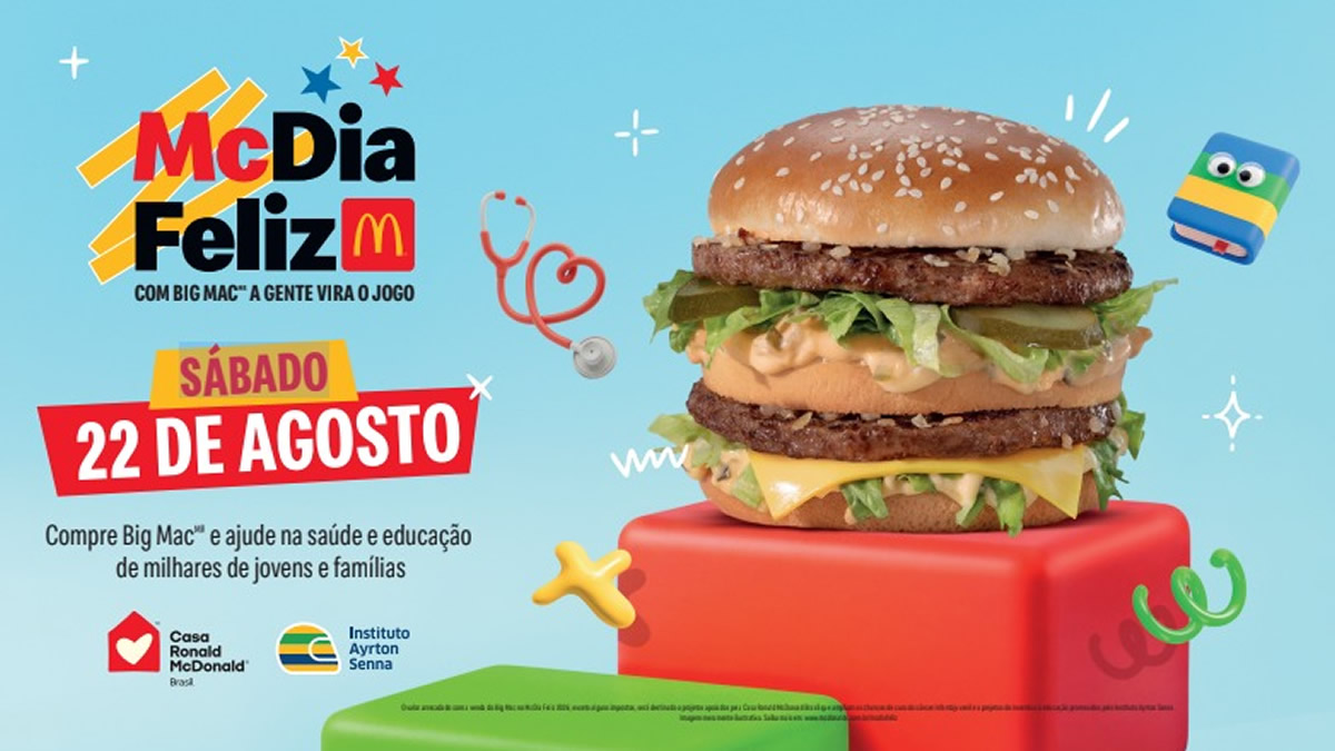 McDia Feliz 2026 acontece no sábado 22 agosto em todas as unidades da Baixada Santista