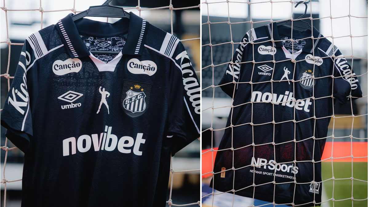 NR Sports leva o “soco no ar” da Pelé Brand ao uniforme do Santos